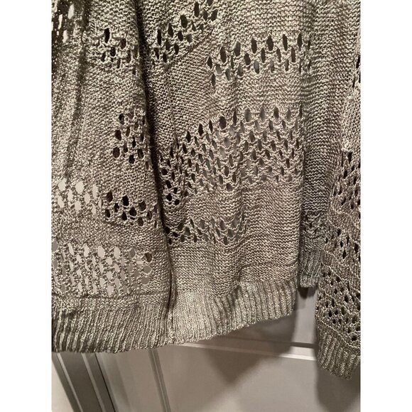 NWOT Open Weave Cardigan – Women’s XXL Olive-Grey - Picture 3 of 5